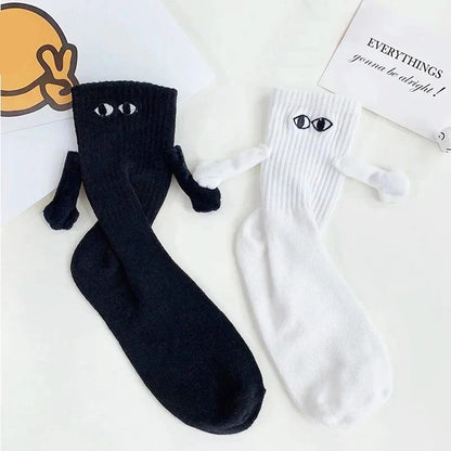 Magnetic Holding Hands Couple Socks - My Store