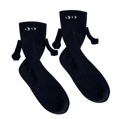Magnetic Holding Hands Couple Socks - My Store