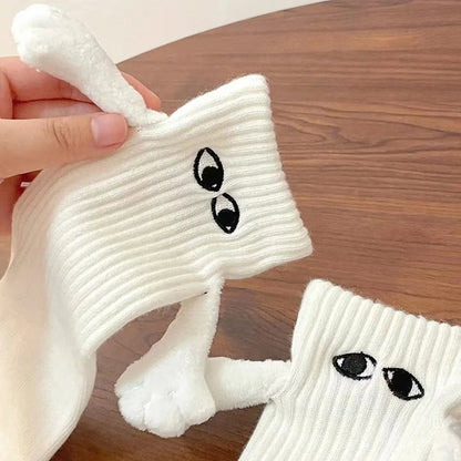 Magnetic Holding Hands Couple Socks - My Store