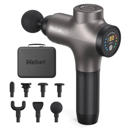 Mebak 3 Massage Gun Massage Gun Deep Tissue for Athletes Professional Muscle Percussion Massage Gun Massager Gun for Shoulder Leg Back Body Pain Relief Quiet Portable Sport Massager Gifts for Him - My Store