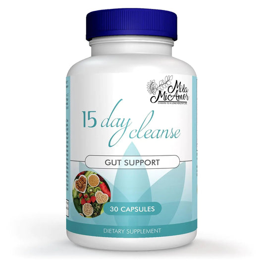 Milamiamor 15 Day Cleanse - Gut and Colon Support - Advanced Gut Cleanse Detox for Women & Men with Senna Cascara Sagrada & Psyllium Husk - Non - GMO - Made in USA - 30 Capsules - My Store