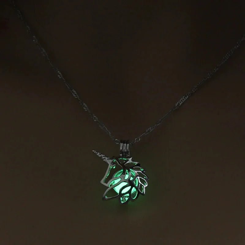 Moon Glowing Necklace - Necklace | Trendark