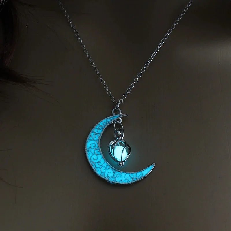 Moon Glowing Necklace - Necklace | Trendark