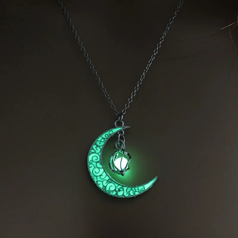 Moon Glowing Necklace - Necklace | Trendark