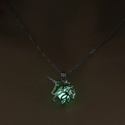 Moon Glowing Necklace - Necklace | Trendark