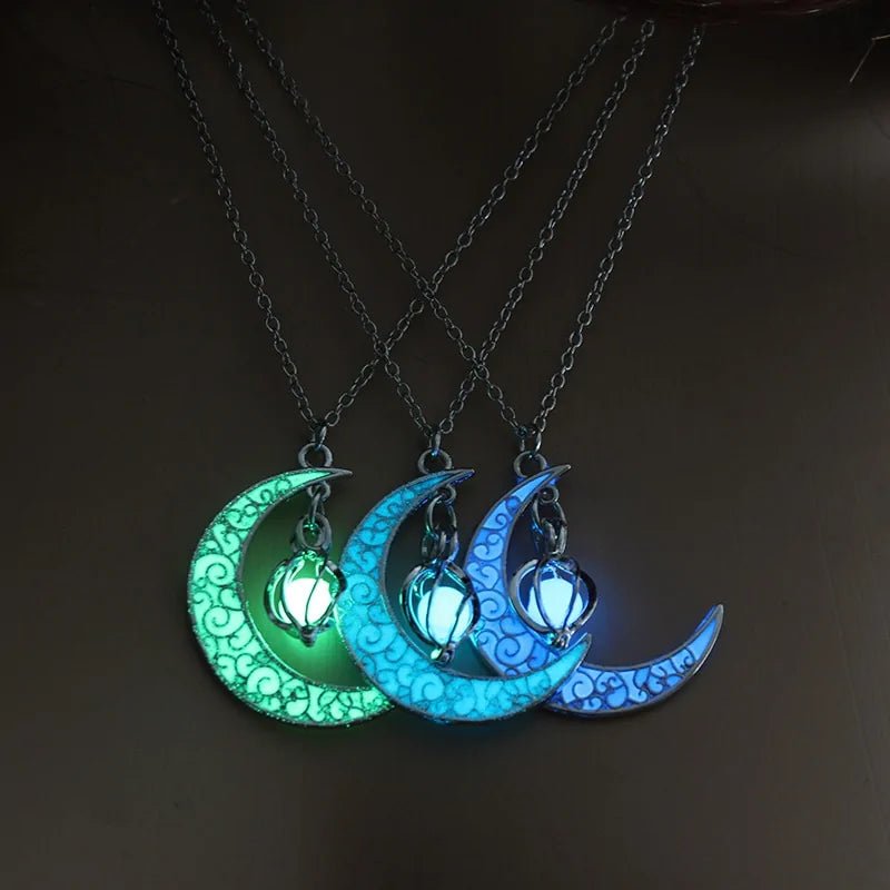 Moon Glowing Necklace - Necklace | Trendark