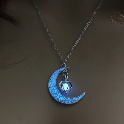Moon Glowing Necklace - Necklace | Trendark