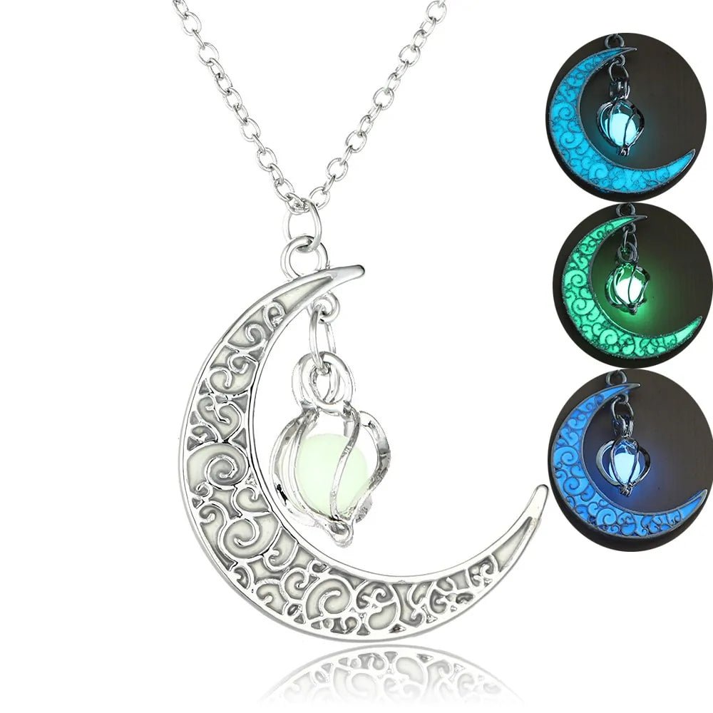 Moon Glowing Necklace - Necklace | Trendark