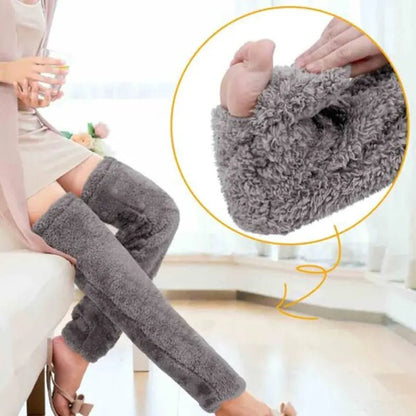 Over Knee High Fuzzy Long Socks - My Store