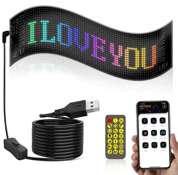 Programmable LED Signage, Flexible USB 5V Digital Signage - My Store