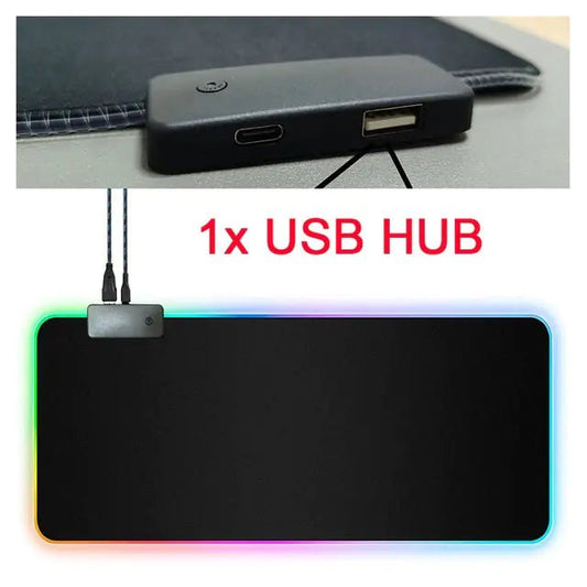 RGB Mouse Pad with Cable - My Store