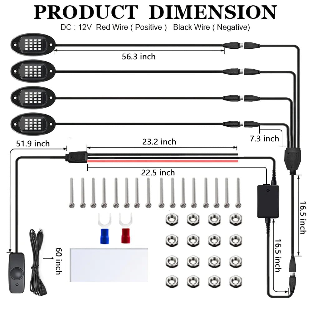 Rhythm Glow Car LED Lights - My Store