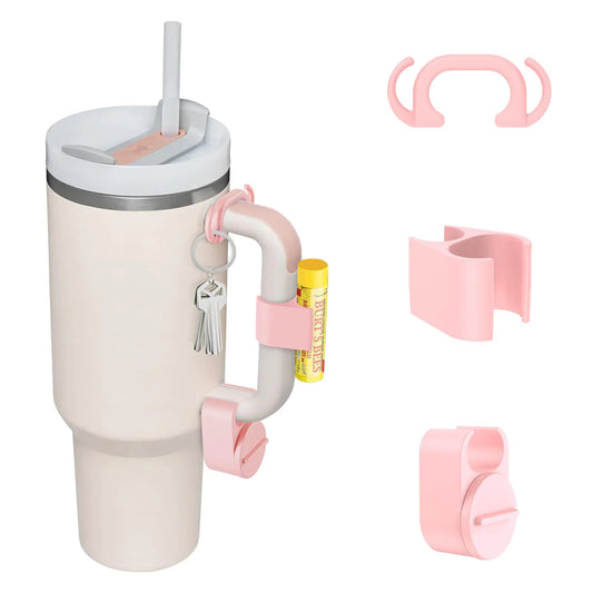 Set of 3 Pcs Accessories for Stanley 40oz Quencher H2.0 Tumbler Includes Double - sided Hook Chapstick Lip Balm Holder and Ring&Jewelry Holder Accessories for Stanley Cup H2.0 Tumbler 30oz 40oz 64oz - My Store