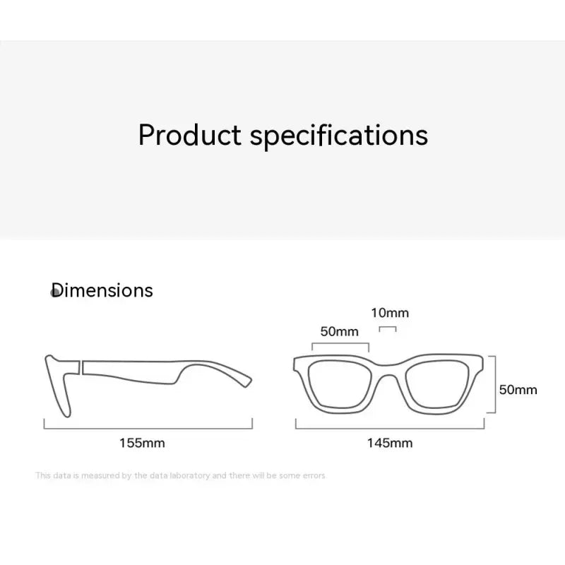 Smart Glasses Black Technology Headset Bluetooth Sunglasses - My Store