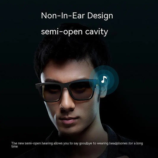 Smart Glasses Black Technology Headset Bluetooth Sunglasses - My Store