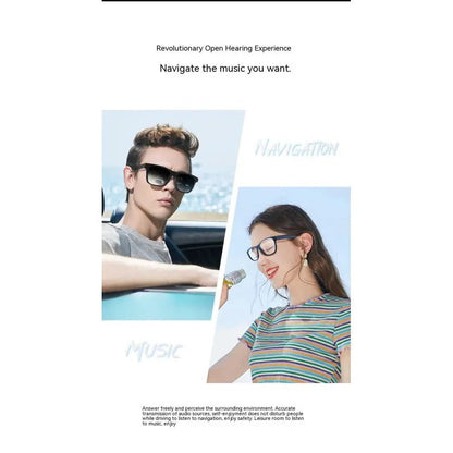 Smart Glasses Black Technology Headset Bluetooth Sunglasses - My Store