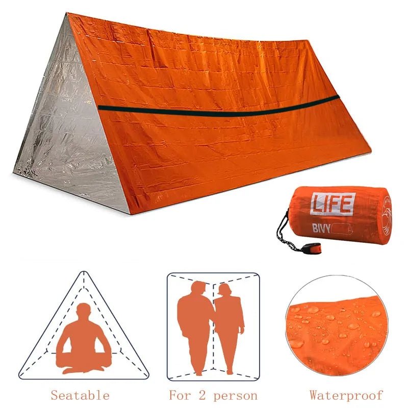 Survival Tube Emergency Tent With Whistle - My Store