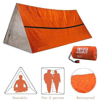 Survival Tube Emergency Tent With Whistle - My Store