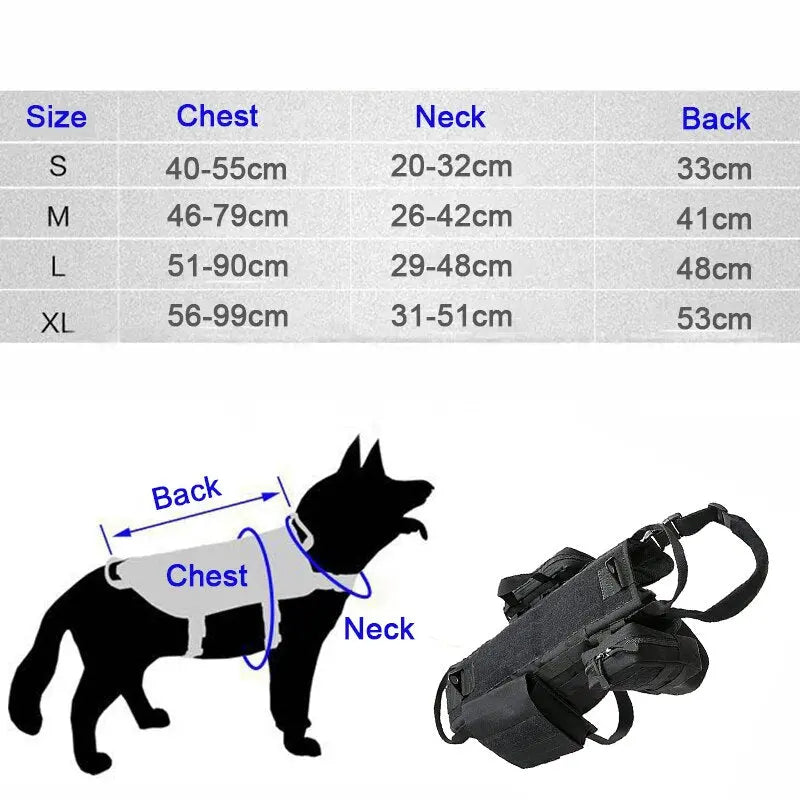 Tactical Military Dog Harness - My Store