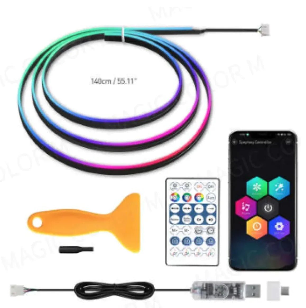 USB Car Ambient Music Light - My Store